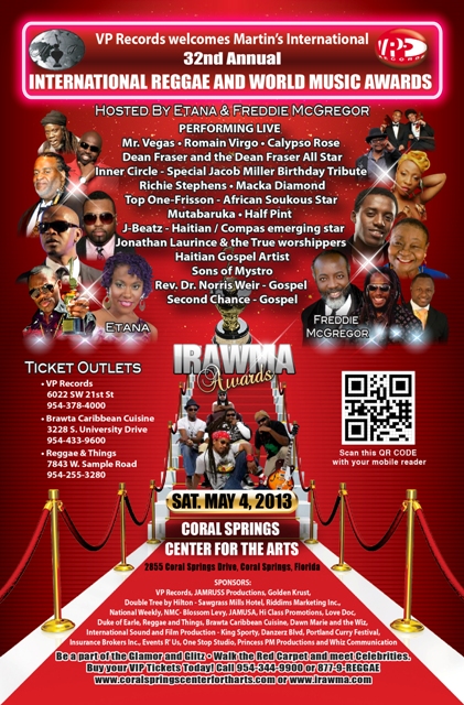 Top Reggae & World Music Acts to Perform at IRAWMA