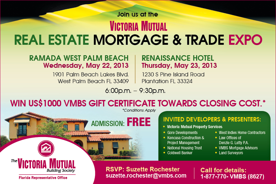 Victoria Mutual Real Estate Mortgage & Trade Show – 22 & 23 May 2013 (Audio)