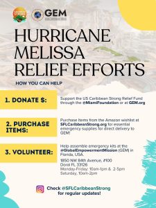 Hurricane Melissa Relief