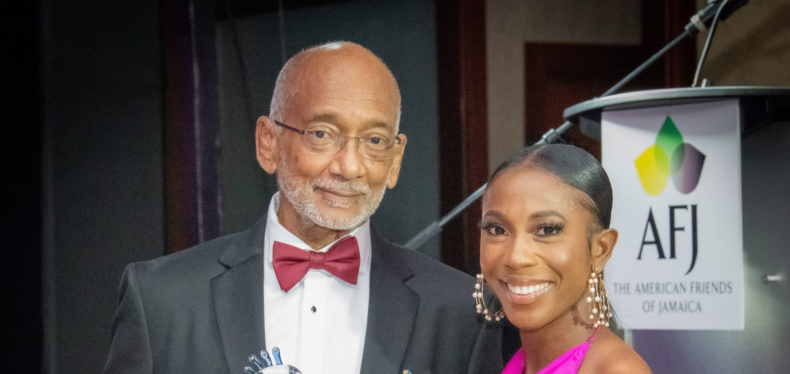 Douglas Orane and Shelly-Ann Fraser-Pryce Honored at AFJ Charity Gala in Miami